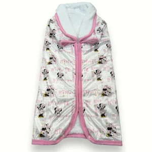 Disney - Baby Sacca Neonato In Morbido E Caldo Pile Con Cerniera Disegno Minnie Disney  Art. Xlm339