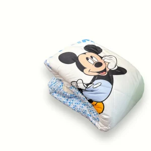 Disney - Trapunta Lettino Retro In Pelliccetta Morbida E Calda Stampa Mickey Disney  Art. Tlm238
