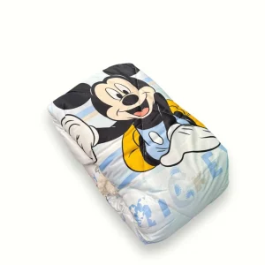Disney - Trapunta Lettino Retro In Pelliccetta Morbida E Calda Stampa Mickey Disney  Art. Tlm239