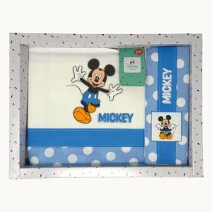 Ellepi Baby Disney Completo Lenzuola 3 Pezzi Lettino Stampa Mickey Mouse 120x180 Art. El0243wd
