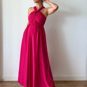 Abito OLIMPIA - Recycled - Lampone