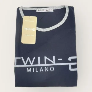 Twin-g Milano - Pigiama Donna Cotone Jersey Lungo Stampato Con Pantalone Leggings  Art. Pdjl01