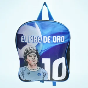 Zaino Scuola Stampa Calcio 10 Colore Azzurro