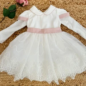 Abito Da Battesimo in TULLE CON COLLETTO