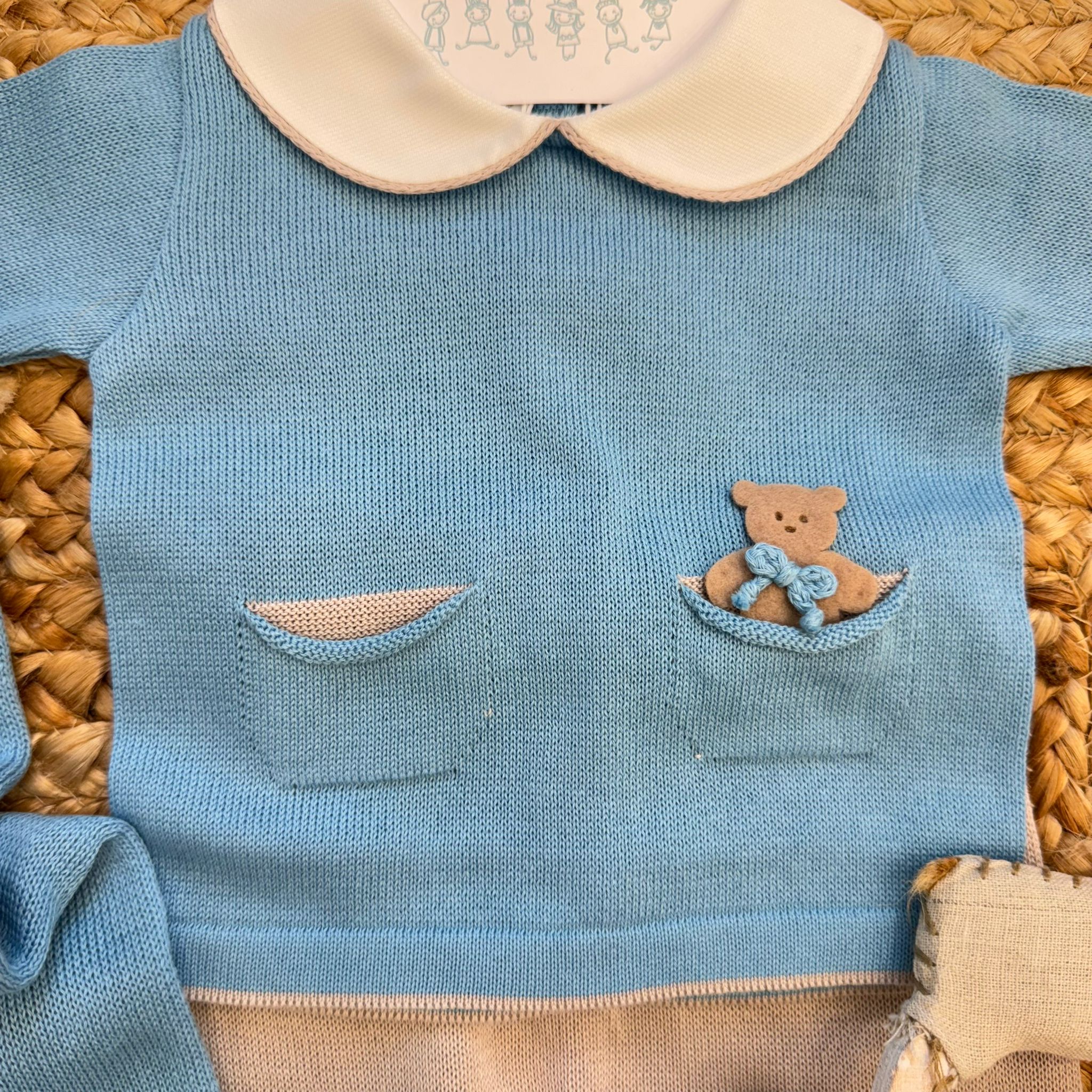 Uscita clinica neonato azzurro con orsetti - immagine 4