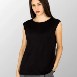 Top donna smanicato Barbara in Puro Lino