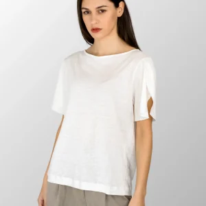 Maglia donna manica a corolla Mara in Puro Lino