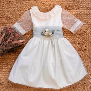 ABITO DAMIGELLA VERDE SALVIA