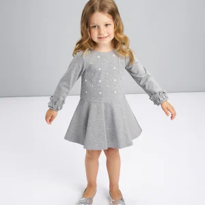 Abito bambina elegante bianco o grigio