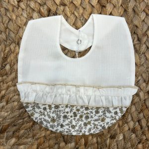 BAVAGLINO FIORI BEIGE E VOLANT COTONE