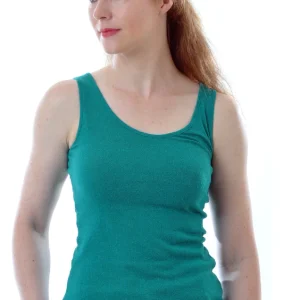 Top colorati canottiera seta buretta