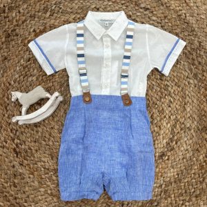 COMPLETO BAMBINO BLUETTE CON BRETELLE