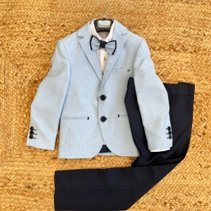 COMPLETO BIMBO AZZURRO E BLU – ELEGANZA PER CERIMONIE E OCCASIONI SPECIALI