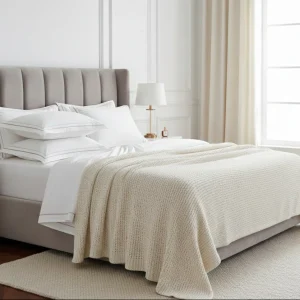 Completo letto Luxury in puro cotone con burdon mano-macchina