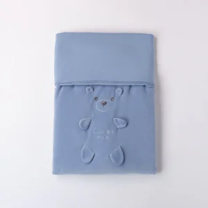 Coperta culla in ciniglia con orsetto