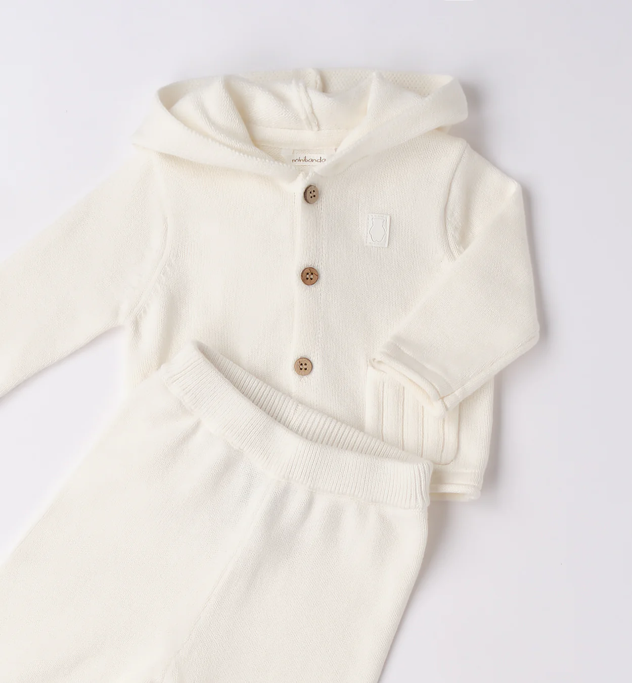 Tutina caldo cotone panna - immagine 4