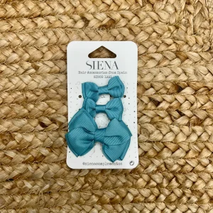 Siena fermagli bimba azzurro