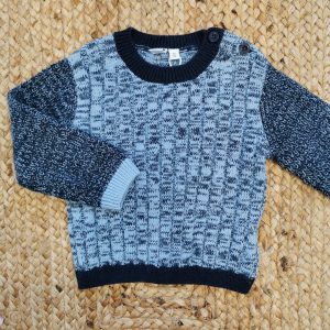 Maglia Per Bambino Realizzata In Tricot Cotone e Lana.