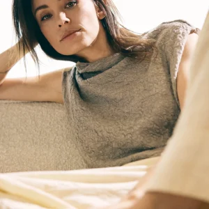 Maria - top - lana merino bubble