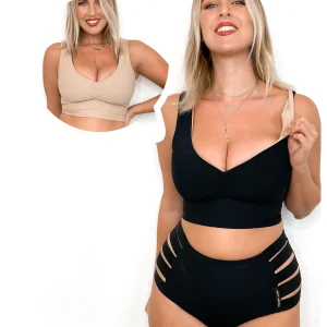 Reggiseno Double - 2 strati Sculpt - NERO / BEIGE