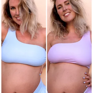 Monospalla Reggiseno - LILLA / CIELO