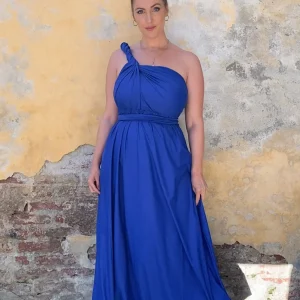 Abito OLIMPIA - Recycled - Blu