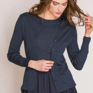 Maglia manica lunga plissè lanaseta