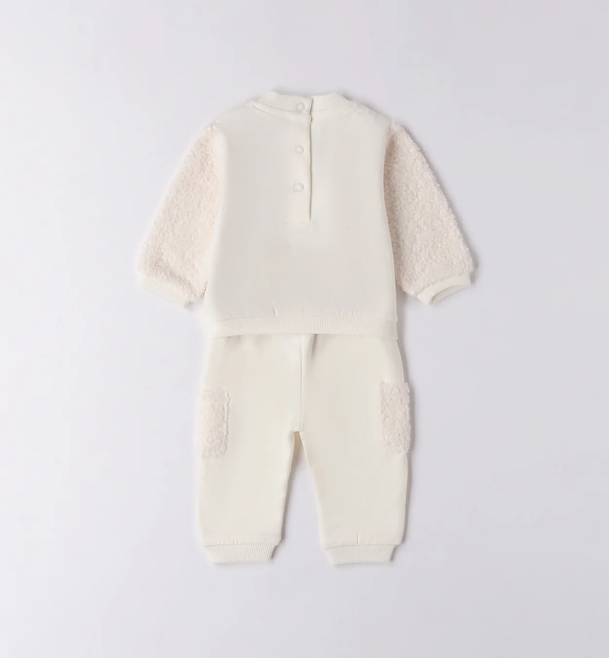 Tutina neonata panna con coniglio - immagine 4