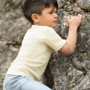 Tshirt ecru lanaseta manica corta unisex