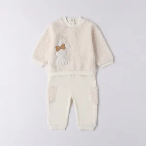 Tutina neonata panna con coniglio